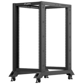 Armario lanberg abierto rack 19 pulgadas 22u - 600x1000 negro