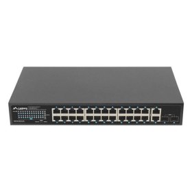 Switch lanberg 24 puertos 1gb poe+ - 2x sfp 2x gbit ethernet 360w rack 19 pulgadas