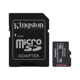 Tarjeta memoria micro sdhc 16gb kingston industrial uhs - i u3 cl10 + adaptador