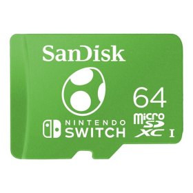 Tarjeta memoria micro secure digital 64gb sandisk nintendo switch uhs - i