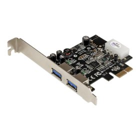 Tarjeta de puertos startech pci express 2 usb en 1