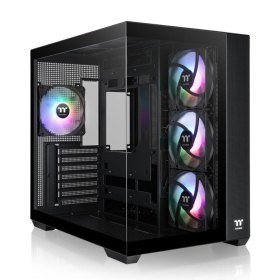 Caja ordenador gaming thermaltake view 380 cx1 atx argb cristal templado negro