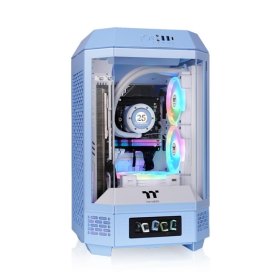 Caja ordenador gaming thermaltake tower 250 mini - itx cristal templado azul