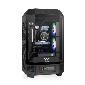 Caja ordenador gaming thermaltake tower 250 mini - itx cristal templado negra