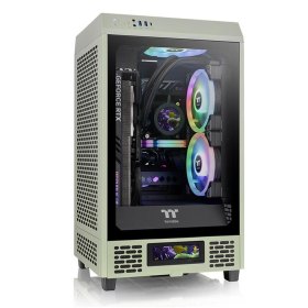 Caja ordenador gaming thermaltake the tower 200 mini - itx cristal templado verde