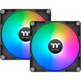 Ventilador caja inverso thermaltake ct120 argb 2x 120mm negro