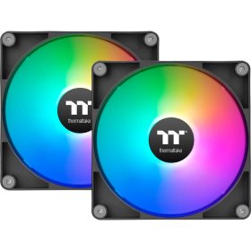 Ventilador caja inverso thermaltake ct140 argb 2x 140mm negro