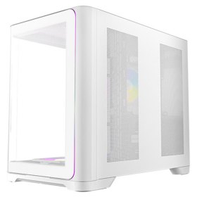 Caja ordenador gaming antec c5 curve argb atx cristal templado blanca