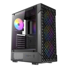 Caja ordenador gaming antec vx - 310 atx argb cristal templado negra