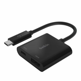 Adaptador usb tipo c a usb tipo c - hdmi belkin macho - hembra - negro