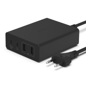 Cargador de pared belkin wch010vfbk 108w 2x usb tipo c 2x usb tipo a negro