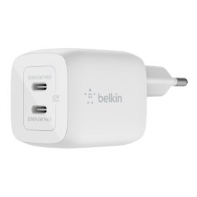 Cargador de pared belkin wch011vfwh 45w 2x usb tipo c blanco