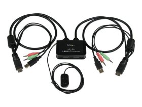 Conmutador kvm star tech 2 usb 2 hdmi switch