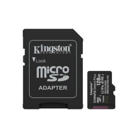Tarjeta memoria micro secure digital sdxc 128gb kingston canvas select plus clase 10 uhs - 1 + adaptador sd