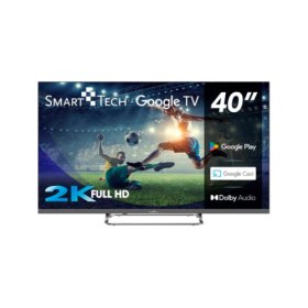 Tv smart tech 40 pulgadas google tv 2k dolbi audio chromecast