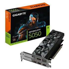 Tarjeta grafica gigabyte rtx 5050 oc lp 8gb gddr6 - 2x hdmi - 2x dp pci express 5.0