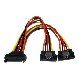 Cable divisor sata startech 0.15m - macho - hembra