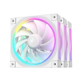 Ventilador caja deepcool r - fl12 - whapn3 - g argb 3x 120mm blanco