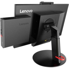Ordenador combo reacondicionado pc mini lenovo m920x - i5 - 8th - 8gb - 256gb m.2 - windows 11 pro + monitor reacondicionado 24 pulgadas - negro - caja original - sin cable trébol