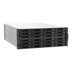 Servidor nas qnap ts - h3087xu - rp - e2378 - 64g 30 bahias 4u rack 64gb gigabit ethernet