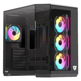Caja ordenador gaming nfortec pulsar atx argb cristal templado negra
