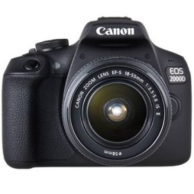 Camara digital reflex canon eos 2000d + 18 - 55 is - cmos - 24.1mp - digic 4+ - full hd - 9 puntos de referencia - wifi - nfc