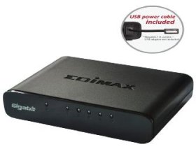 Switch 5 puertos edimax 10 - 100 - 1000 usb