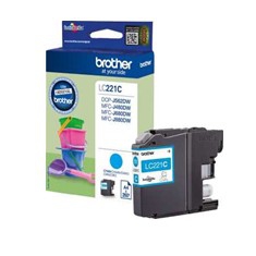 Cartucho tinta brother lc221c cian 260 paginas dcpj562dw - mfcj480dw - mfcj680dw
