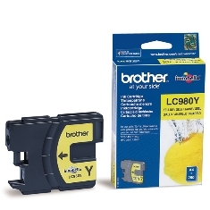 Cartucho tinta brother lc980y amarillo 260 paginas dcp - 195c - dcp - 375cw - mfc - 250c - mfc - 255cw - mfc - 290c