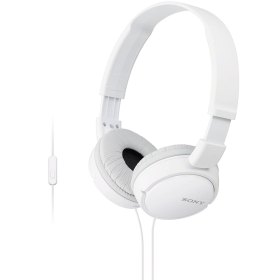 Auriculares sony mdrzx110apw - blanco - pleglable - microfono