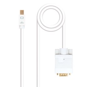 Cable nanocable conversor mini dp a vga mini dp - m - vga - m blanco 3.0 m
