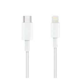 Cable nanocable lightning a usb tipo c iphone ipad ipod blanco 1m