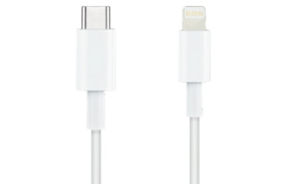 Cable nanocable lightning a usb tipo c iphone ipad ipod blanco 1m