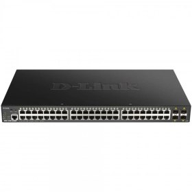 Switch d - link 52 puertos gestionable 48 gigabit ethernet 10 - 100 - 1000 poe 4 sfp