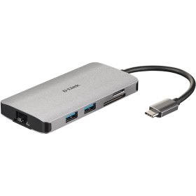 Hub d - link dub - m810 3 usb 3.0 hdmi rj45 usb tipo c lector sd microsd
