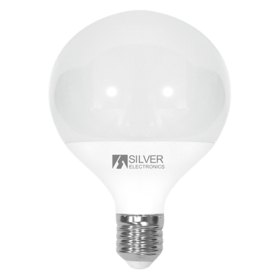 Bombilla led decorativa silver electronics globo 12w=90w - e27 - 3000k - 1155 lm - luz calida - a+