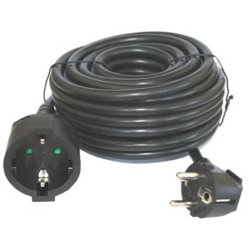 Prolongador de corriente silver electrics m - 3x 1.5mm - 250v - 16a - 3.500w negro