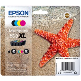 Multipack cartucho tinta epson 603xl c13t03a64010 negro - cian - amarillo - magenta - estrella de mar