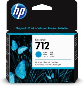 Cartucho tinta hp 712 - 3ed67a - 29 ml - t210 - t230 - t250 - t630 - t650 - cian