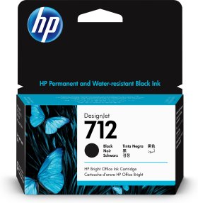 Cartucho tinta hp 712 - 3ed70a - 38 ml - t210 - t230 - t250 - t630 - t650 - negro