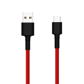 Cable usb xiaomi sjv4110gl - usb macho - usb tipo c macho - 1m - rojo - negro