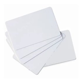 Tarjeta pvc blanca zebra premier pack - 100u