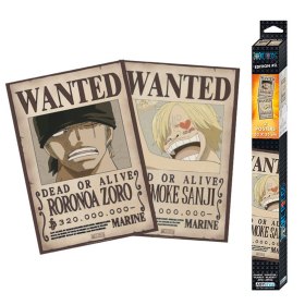 Set poster one piece wanted zoro y sanji