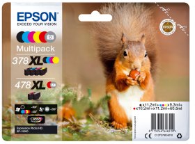 Multipack cartucho epson c13t379d4010 6 colores 378xl - 478xl