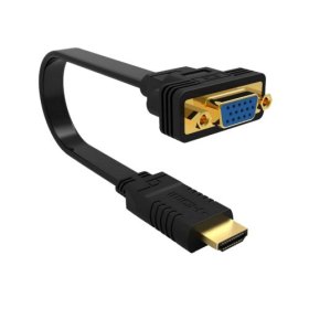 Cable adaptador ewent hdmi a vga 20cm - macho - hembra