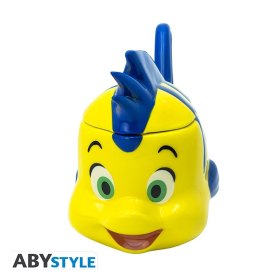 Taza 3d abystyle disney la sirenita - flounder