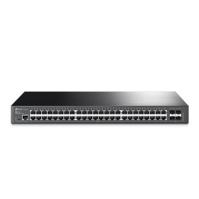 Switch 48 puertos tp - link 10 - 100 - 1000 rack 19 pulgadas 1u +4sfp gestion l2