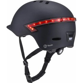 Casco smart youin homologado led 58 - 61cm negro