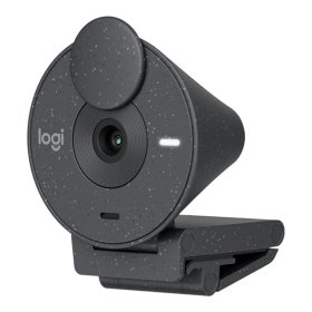 Webcam logitech brio 300 grafito full hd - usb tipo c