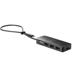 Hub travel g2 hp usb3.0 tipo - c hp usb - c - 2 usb - 1 hdmi - 1 vga - negro